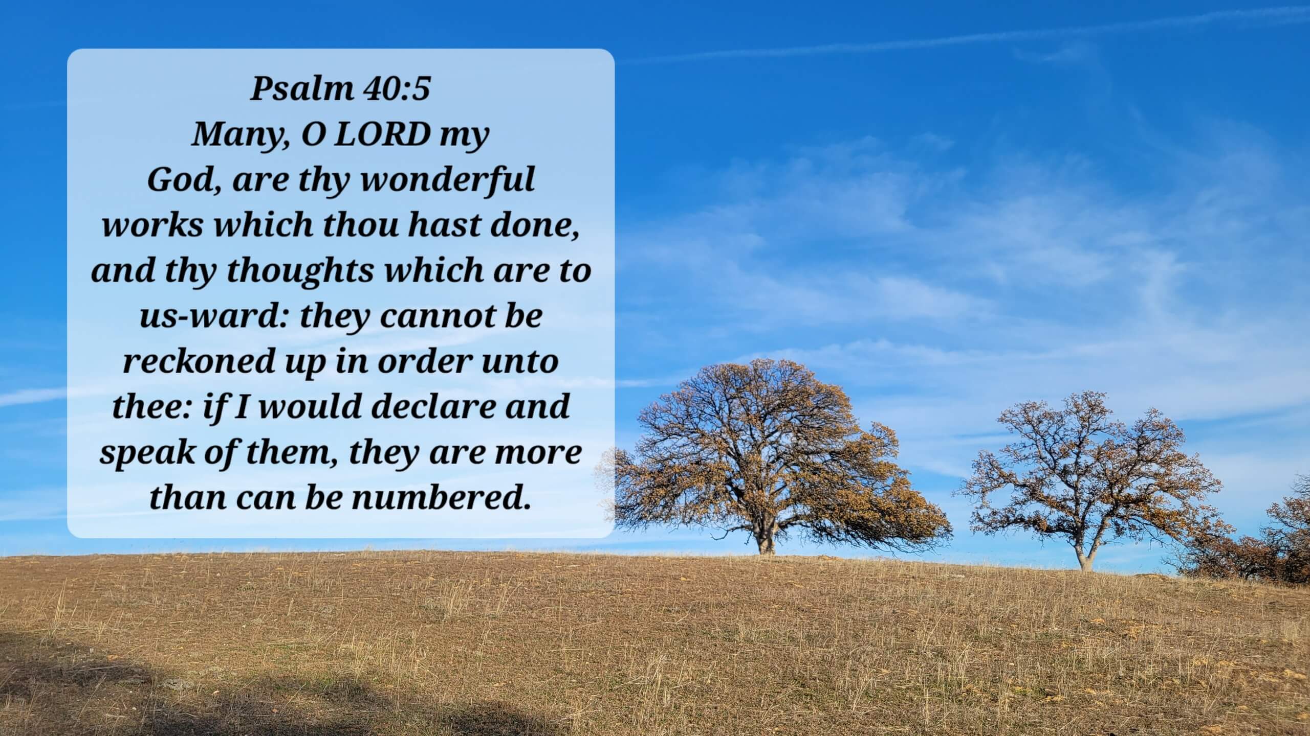 PSalm 40:5